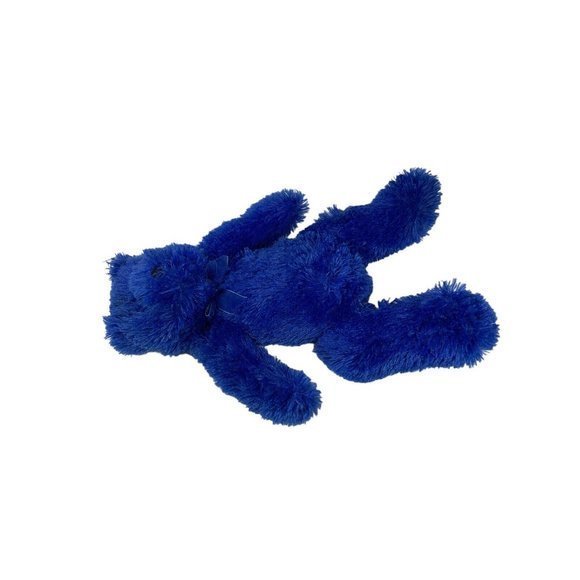 GOFFA Unique 14" Teddy Bear Plush Toy Blue Stuffed Animal Fuzzy Soft - Picture 6 of 8